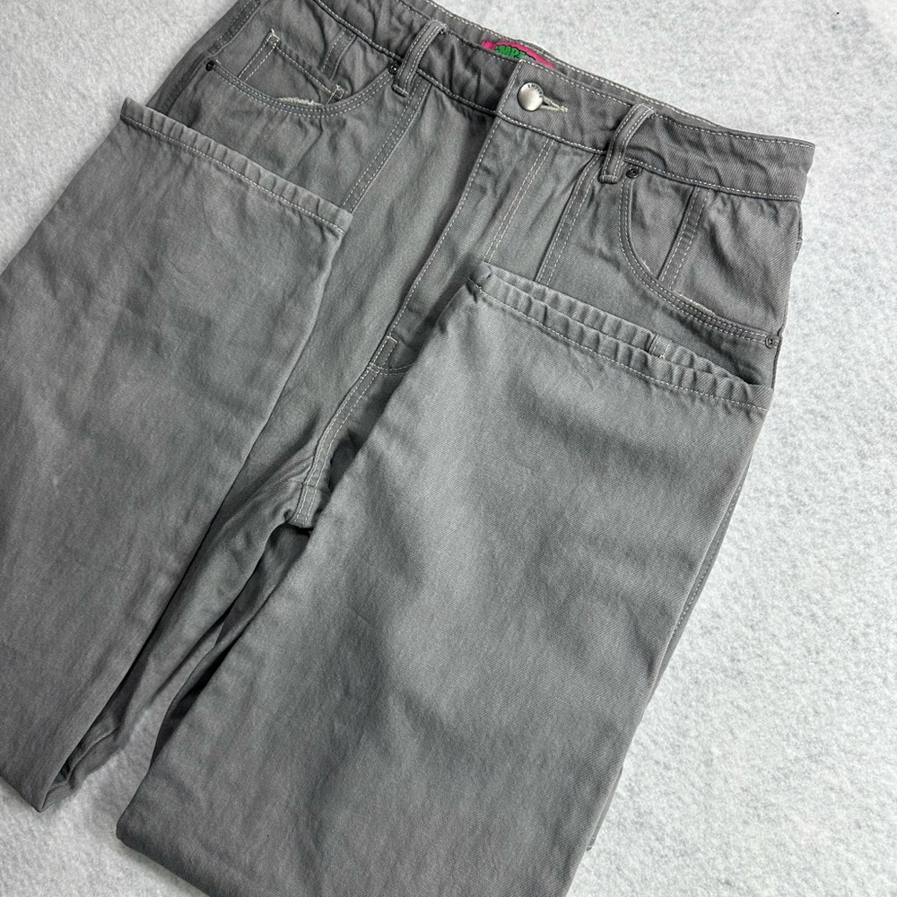 Empyre Tori Porkchop Pocket Grey Cargo Skate Jeans Size 10 - Picture 7 of 11